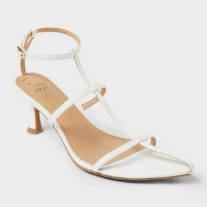 a new day White Strappy Heels